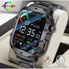 【新品/未使用】LAXASFIT 大画面スマートウォッチ