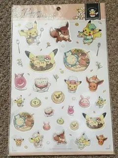 ポケモンカフェ シール ピカチュウスイーツ ポケモン ピカチュウ イーブイ