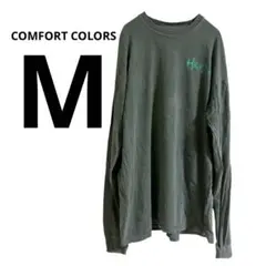 美品❤️COMFORT COLORS 【 M】オリーブグリーン 長袖Tシャツ