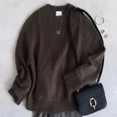 限界値下げ▲美品▲ユナイテッドアローズ クルーネック モヘヤ ウール 日本製