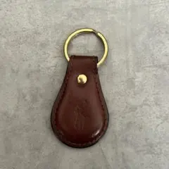 Polo Ralph Lauren レザー キーリング ブラウン