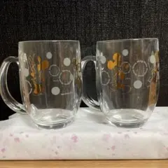 ミッキー&ミニー　ペアグラス（ビアグラス）