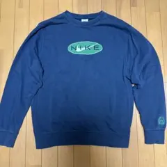 NIKE ネイビー 刺繍ロゴ スウェット