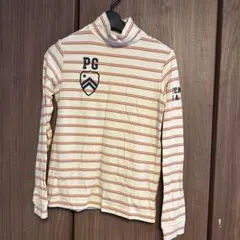 PEARLY GATES ストライプタートルネックシャツ サイズ0