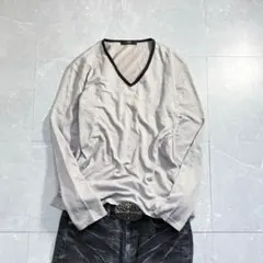 archive houndstooth v neck l/s tee y2kのサムネイル