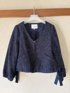 Couture brooch ノーカラージャケット 38