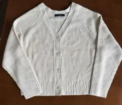 ［新品 未使用］nano universe アイボリー Vネックカーディガン