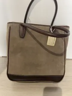 茶革スエードトートバック