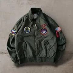 激レアミリタリージャケットMA-1フライトジャケットボンバージャケット刺繍パッチ