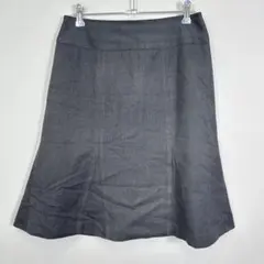 m.f.editorial フレアスカート　膝丈　オフィス　きれいめ　グレー　Lのサムネイル