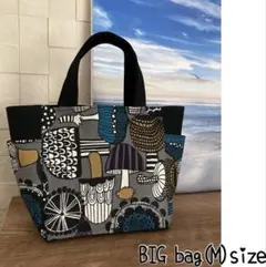 専用＊トートバッグ■北欧■お花柄■大容量M■ハンド■サイドポケット■ショルダー