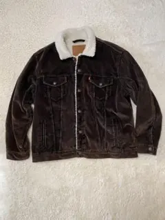 Levi's コーデュロイ ボアジャケット ダークブラウン　サイズL こげ茶