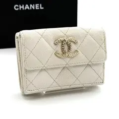 CHANEL フラグメントケース 銀座店限定 シャネル お財布 ライトグレー 