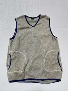 【美品】ワイルドシングス Vネック フリースベスト シンプルベスト