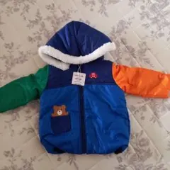 タグ付き新品同様 ミキハウス DOUBLE B アウター リバーシブル 80cm