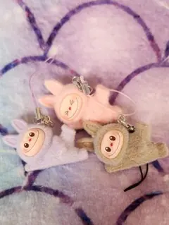 Labubu ラブブ ストラップキーホルダー♡ 3個セット