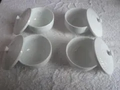 の*こ様 白色 陶器 湯飲み 4個セット