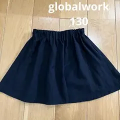 女の子⭐︎globalwork インナーパンツ付スカート　130 黒