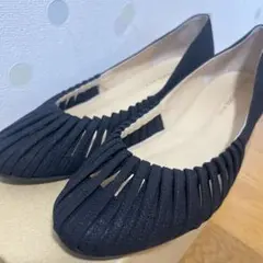 【超美品】 tsumori chisto walk スウェード黒パンプス