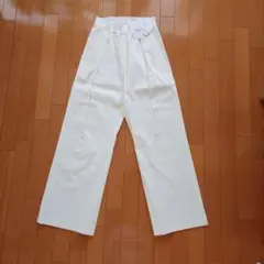 2024SS✨MUSE ドゥーズィエムクラス リネン混 ワイドパンツ ホワイト