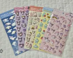 【24時間以内配送】ぷくっとシール5点セット　サンリオ　ダイソー