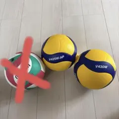 バレーボール　ミカサ練習球　2個
