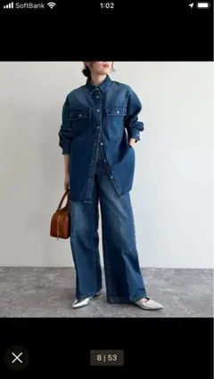 デニムオーバーシャツジャケット　FREDY & GLOSTER