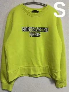 ZARA蛍光イエロースウェットＳサイズ