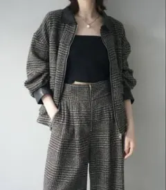 着用1回　美品　lumier 同型　ツイード　セットアップ