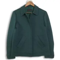 PRADA プラダ ウールコート　ブルゾン 40　緑　ミニマル　モード系　ウールのサムネイル