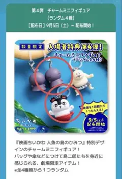 映画ちいかわ 人魚の島のひみつ 入場者特典 チャーム　めじるし