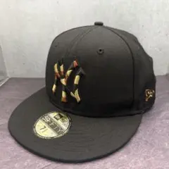 New Era 59FIFTY ブラック　カモ　 キャップ