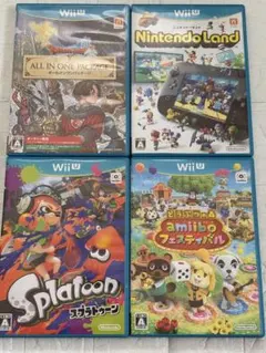 ⭐️24時間以内発送⭐️ WiiUソフトまとめ売り　4本セット　ドラクエ　どう森
