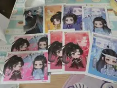 魔道祖師 花神　忘羨　魏無羨　藍忘機　江澄　くじ　 特典　ポストカード 魔道祖師 花神購入特典 ポストカード セット 忘羨 魏無羨 藍忘機 江澄