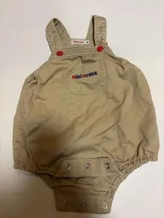 miki HOUSE ベージュロンパース Mサイズ