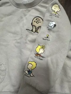 ピーナッツ スヌーピートレーナー 80cm ベージュ