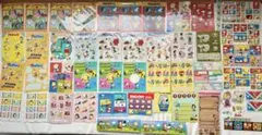 平成レトロ　スヌーピー　シール　ステッカー まとめ売り
