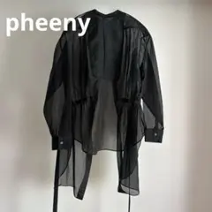 【送料無料】pheeny フィーニー ドレスシャツ オーガンジー シアーのサムネイル