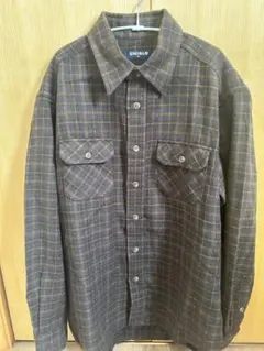 【希少・紺タグ】90s オールドユニクロ 厚手ネルシャツ