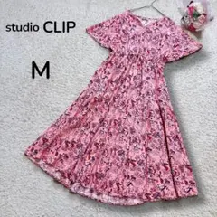 【studioCLIPスタジオクリップ】コラボ夢旅　ロングワンピース　フレア袖M