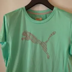 ⭐美品　PUMA（プーマ）サイズL⭐ミントグリーンランニングウェア 速乾T