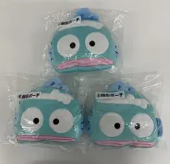 kntoy63-1174 ハンギョドン　くじ　顔型ポーチ　３個セット