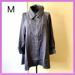 Q65新品⭐︎ModdedAnce ブザム切替ラグランフレアチュニックシャツ M