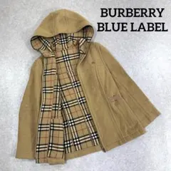 BURBERRY BLUE LABEL フーデッド ジップ ウールジャケット