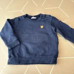 ホットビスケッツ mikihouse トレーナー スウェット ネイビー 90cm