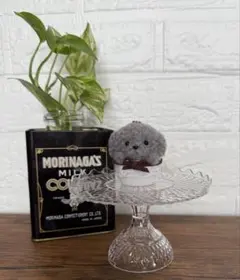 トイプードル　グレー　キーホルダー