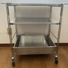 IKEA クングスフォルス キッチンワゴン ステンレス 棚 - メルカリ