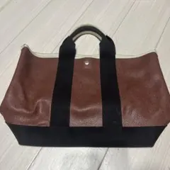 TOPKAPI トートバッグ ボルドー×ブラックのサムネイル
