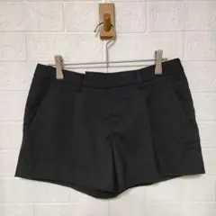 UNIQLO ユニクロ　ウールブレンドショートパンツ　ブラック　商品タグあり