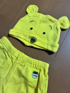 60㎝-80㎝　プーさんの帽子とパンツセットのサムネイル